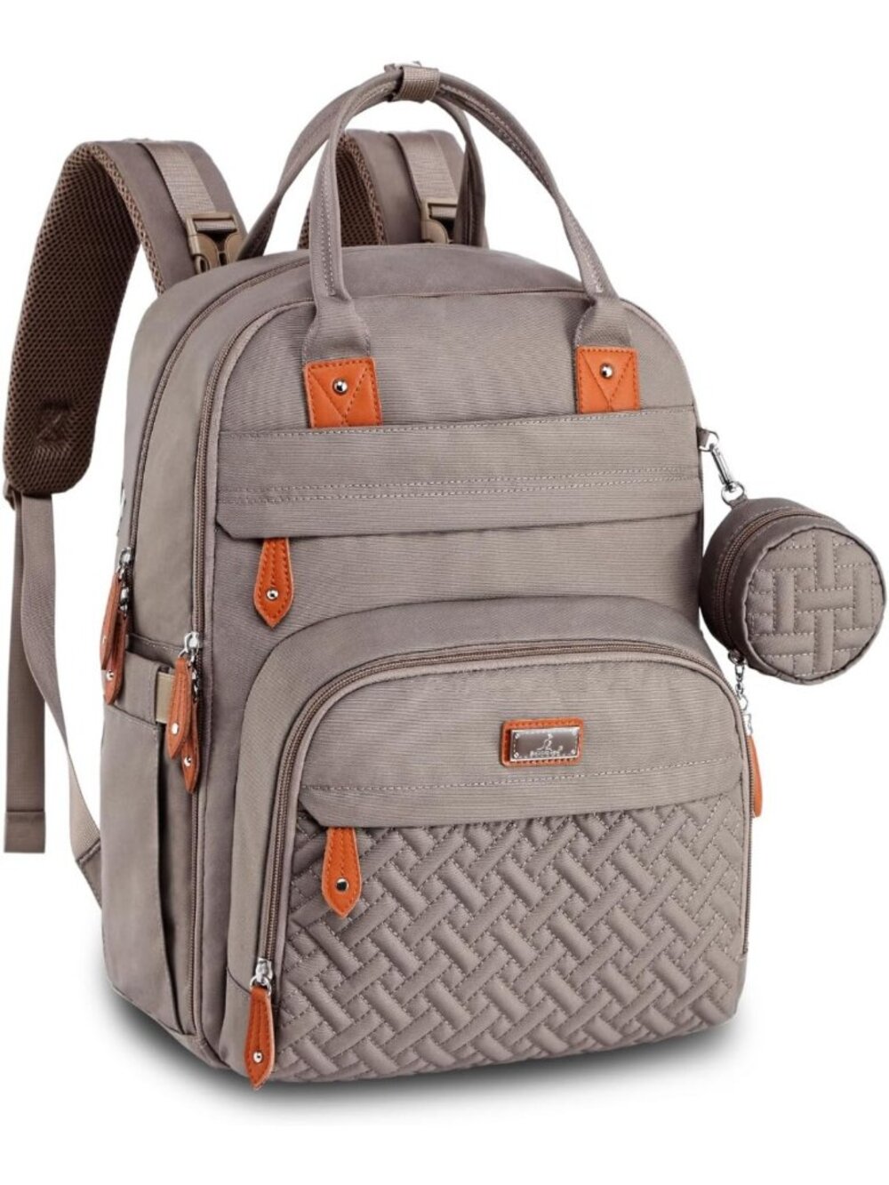 Multi-Functional Water-Resistant Diaper Bag Backpack with Changing Pad
